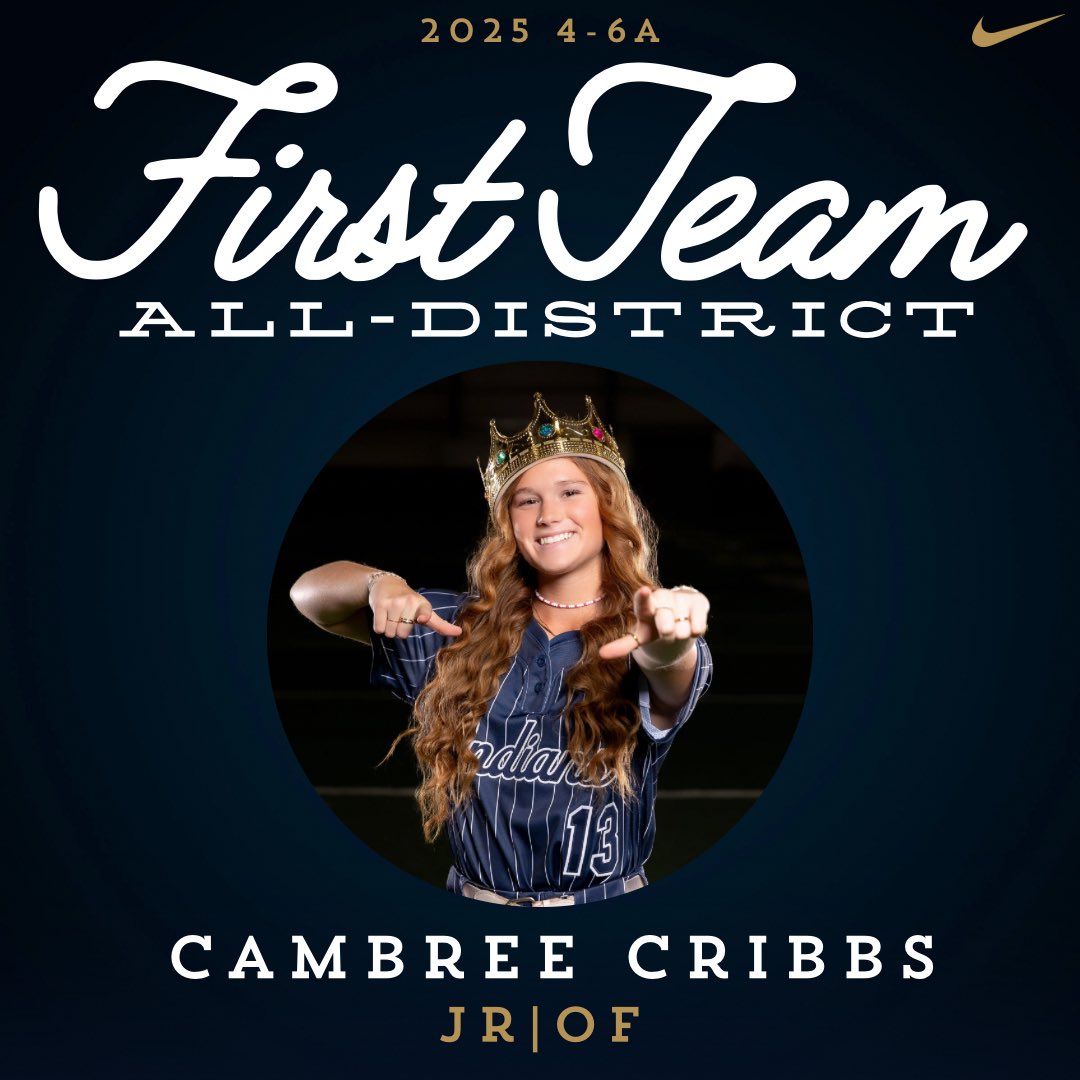 First Team All-District!
Cambree showed up in the biggest moments and made a huge impact all season. Way to go, Cam! #KSB25 #AllDistrict