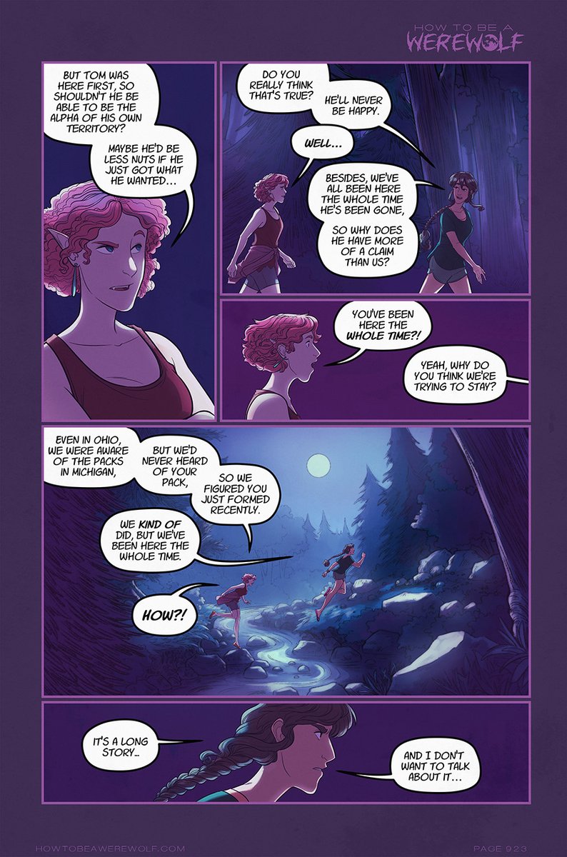 It's #webcomicday? What a concept! You should read How to be a Werewolf! (howtobeawerewolf.com) Join the club of people who keep telling me that they didn't mean to stay up until 3am because they really needed to find out what happened next :)