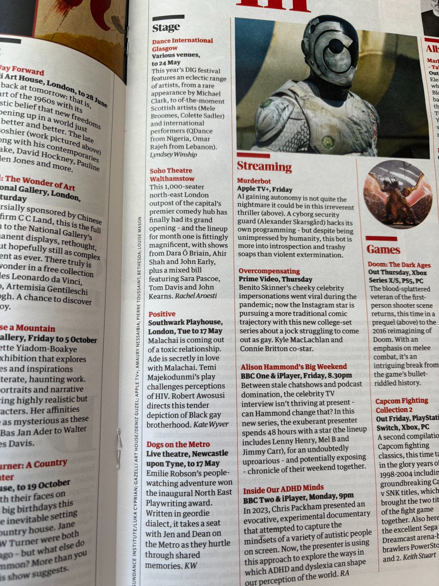 Live Theatre (@livetheatre) on Twitter photo Great to see #DogsOnTheMetro featured in this weekend's <a href="/guardian/">The Guardian</a> article of the best entertainment for the week ahead!
Read it online here tinyurl.com/5d5nfhc4 & then get your tix quick at live.org.uk/whats-on/dogs-… Great to see #DogsOnTheMetro featured in this weekend's <a href="/guardian/">The Guardian</a> article of the best entertainment for the week ahead!
Read it online here tinyurl.com/5d5nfhc4 & then get your tix quick at live.org.uk/whats-on/dogs-…