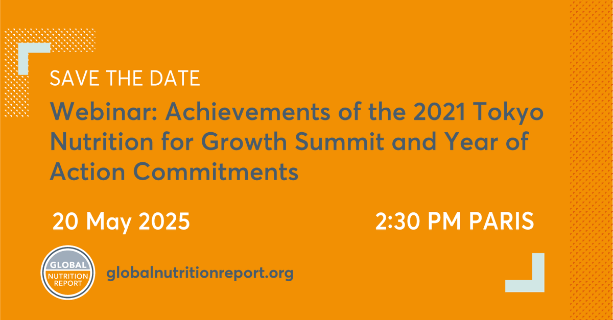 Join us 20 May to launch the report on the first-ever tracking of progress on registered commitments in the #NutritionAccountabilityFramework - the independent &amp; comprehensive platform for registering SMART commitments &amp; monitoring #nutrition action➡️ bit.ly/44omZg6