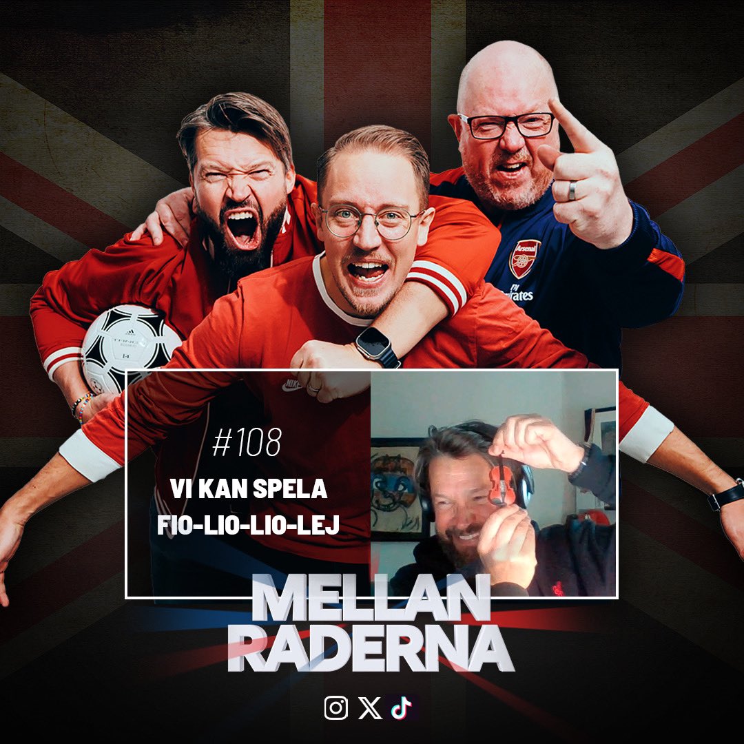 NYTT AVSNITT UTE NU! 🚨

Återsamlade efter England och London där minuterna är få efter mötet i ett ganska avslaget Liverpool-Arsenal. 

Det blir kämpiga golvlister, dubbletter i Arsenal, ekande burop, ett marigt kvist-quiz och en riktig fiaskofinal.

Allt till tonerna av en