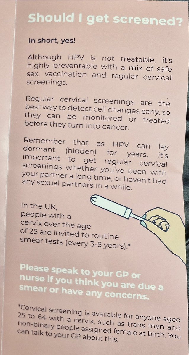 RN_Freda's tweet image. Just had my triennial cervical screening. The appointment takes under 5 minutes and saves lives. This is your friendly reminder to book yours if you're due. π
#CervicalScreening #HPVAwareness #NurseLife #PublicHealth #WomensHealth #GetScreened #PreventCancer