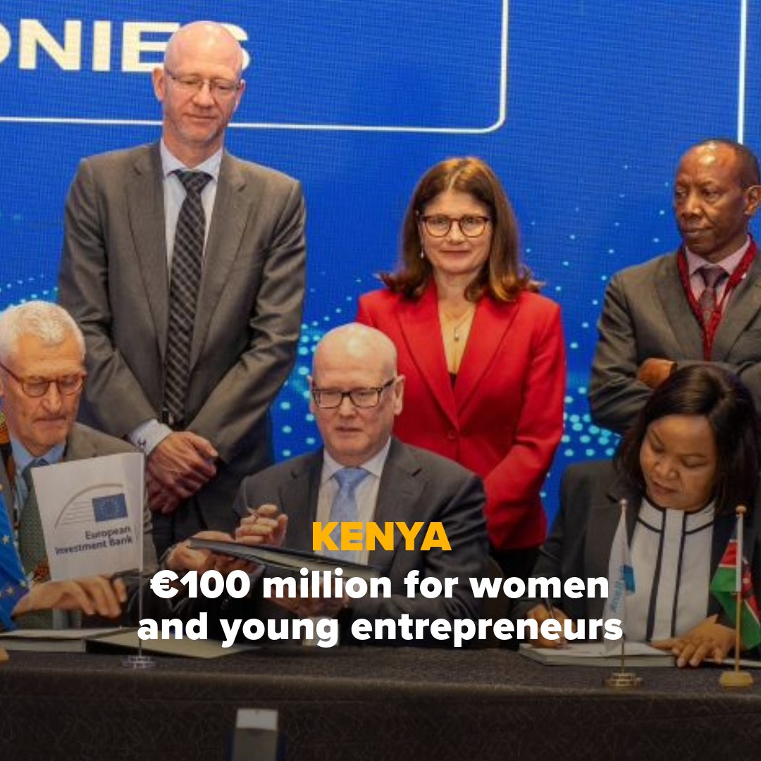 European Investment Bank (@eib) on Twitter photo Through #EIBGlobal, with the <a href="/FamilyBankKenya/">Family Bank Limited</a>, we’re investing €100m to boost credit for women-led & youth-run businesses in Kenya.
This financing will support trade and agriculture via targeted SME lending & enhance gender-focused financial solutions⤵️
bit.ly/Kenya_EIB Through #EIBGlobal, with the <a href="/FamilyBankKenya/">Family Bank Limited</a>, we’re investing €100m to boost credit for women-led & youth-run businesses in Kenya.
This financing will support trade and agriculture via targeted SME lending & enhance gender-focused financial solutions⤵️
bit.ly/Kenya_EIB