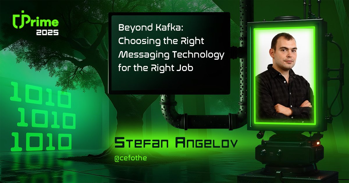 JPrime Conference (@jprimeconf) on Twitter photo And to make our conf completely awesome our friend Stefan Angelov (<a href="/cefothe/">Stefan Agelov</a>) will bring us beyond #kafka and help us choose the right Messaging! At #jPrime 2025!
ποΈ 14-15 May, 2025
π Sofia, Bulgaria π§π¬
π« Grab your pass: jprime.io/tickets And to make our conf completely awesome our friend Stefan Angelov (<a href="/cefothe/">Stefan Agelov</a>) will bring us beyond #kafka and help us choose the right Messaging! At #jPrime 2025!
ποΈ 14-15 May, 2025
π Sofia, Bulgaria π§π¬
π« Grab your pass: jprime.io/tickets