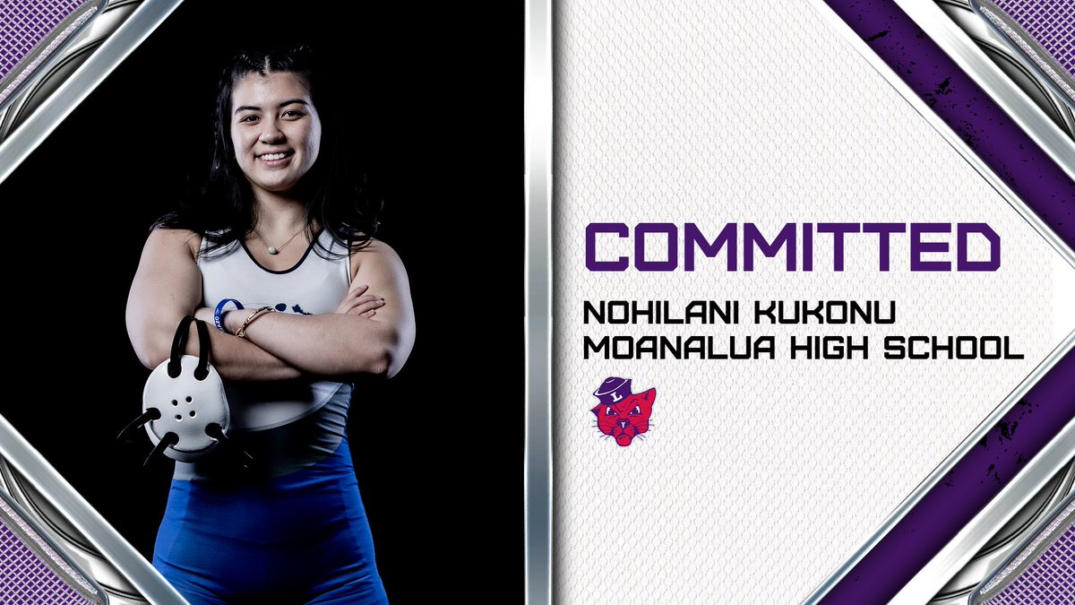 Welcome to the Linfield family, Nohilani! Nohi is a state champion and 3x state finalist for Moanalua High School, and the first recruit from Hawaii since Linfield debuted wrestling three years ago. 😼🤼‍♀️🟣
 
#RollCats | #MatCats | #d3Wrestling