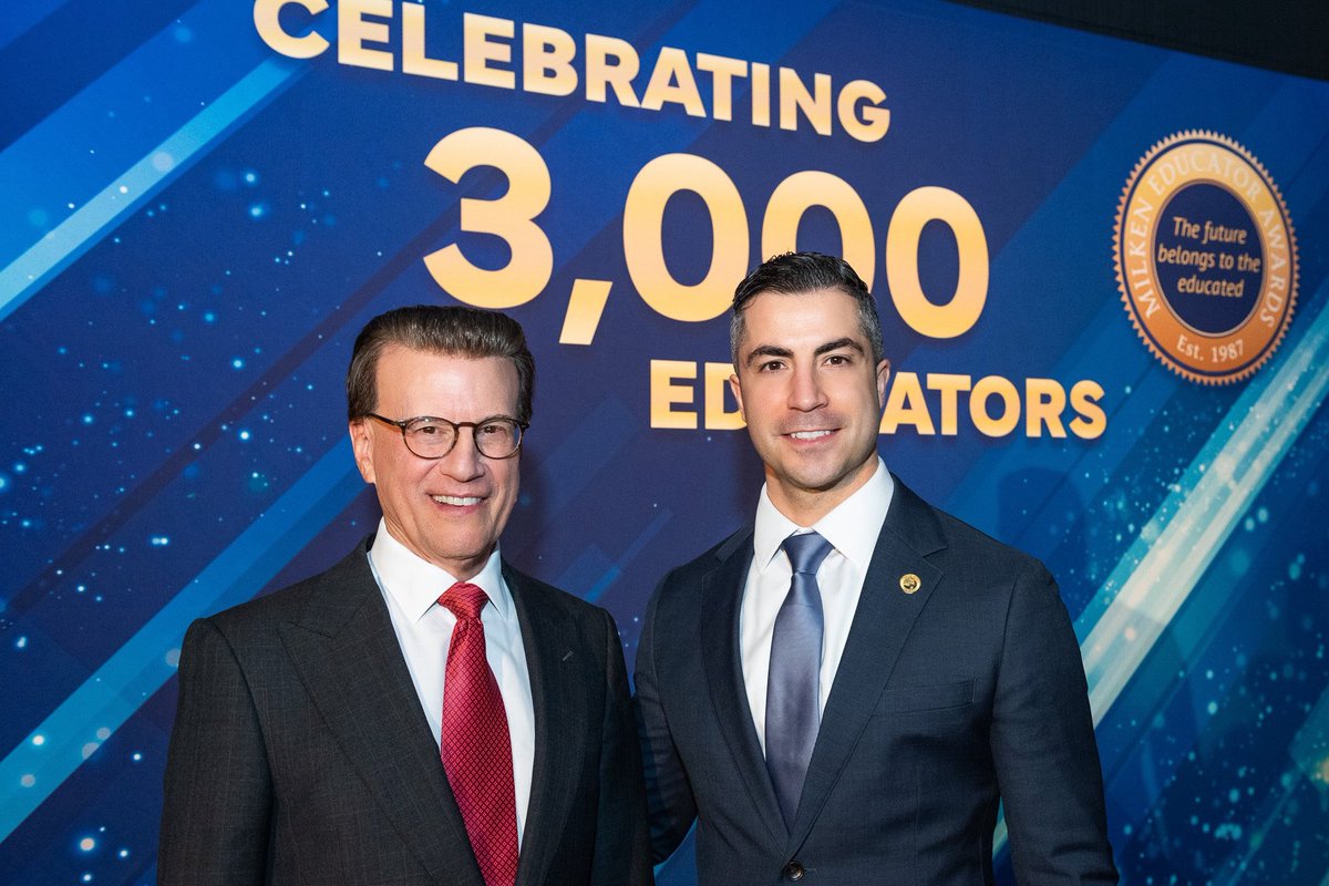 Andrew D. Rebello (@andrewrebello_) on Twitter photo Honored to speak at the National <a href="/Milken/">Milken Family Fdn</a> Educator Forum in Los Angeles and welcome this yearâs exceptional award winners to our prestigious fraternity.
The Milken Foundationâs mission lives on through this powerful network of changemakers! Honored to speak at the National <a href="/Milken/">Milken Family Fdn</a> Educator Forum in Los Angeles and welcome this yearâs exceptional award winners to our prestigious fraternity.
The Milken Foundationâs mission lives on through this powerful network of changemakers!