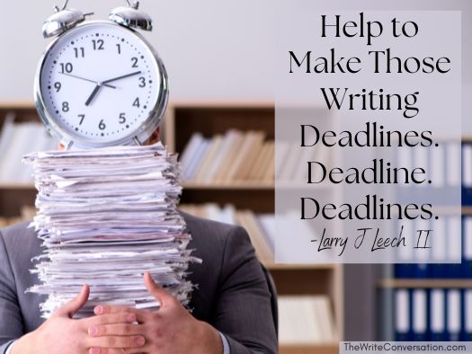 Edie Melson (@ediemelson) on Twitter photo Help to Make Those Writing Deadlines. Deadlines. Deadlines. from <a href="/LarryJLeechII/">Larry J. Leech II</a> on <a href="/EdieMelson/">Edie Melson</a> #writing #writingtips bit.ly/4iSskQ8 Help to Make Those Writing Deadlines. Deadlines. Deadlines. from <a href="/LarryJLeechII/">Larry J. Leech II</a> on <a href="/EdieMelson/">Edie Melson</a> #writing #writingtips bit.ly/4iSskQ8