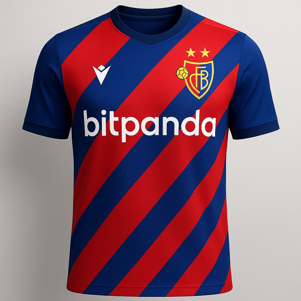 Ganz nach em Design vo dr neue Saisonkarte 2025/26 chönnt s neue Trikot vom <a href="/FCBasel1893/">FC Basel 1893</a> so usseh.
#rotblaulive