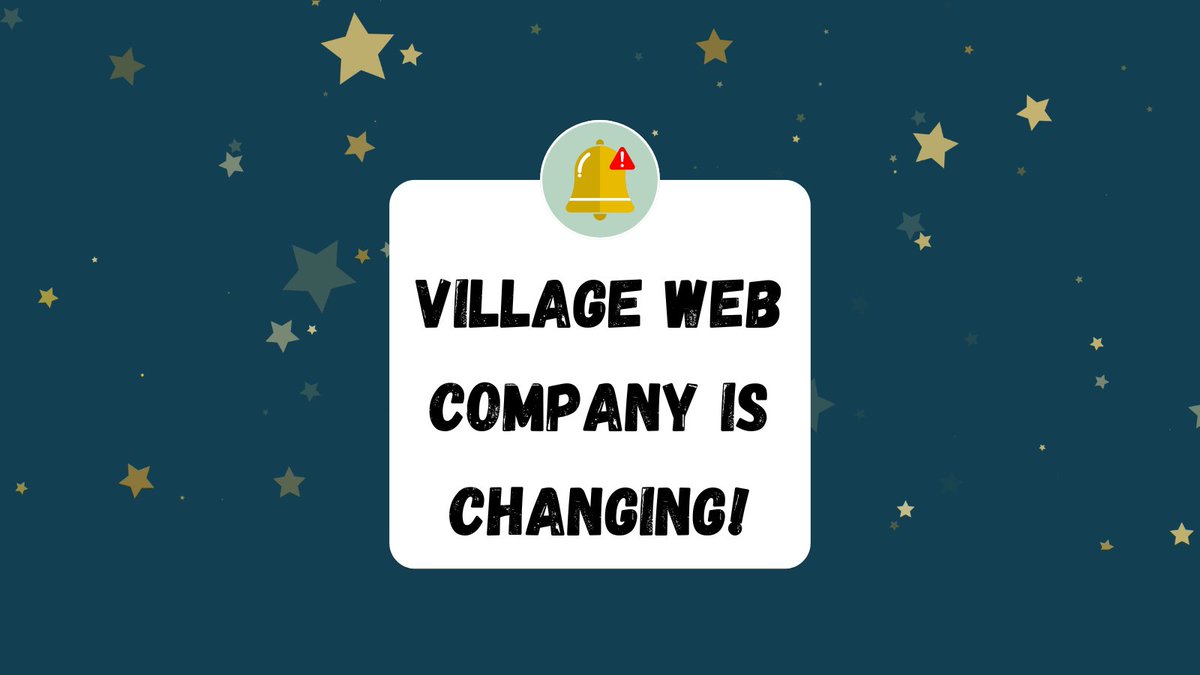 I'm making some big changes to the Village Web Company. Currently in the process of emailing my existing clients. Exciting times ahead!
