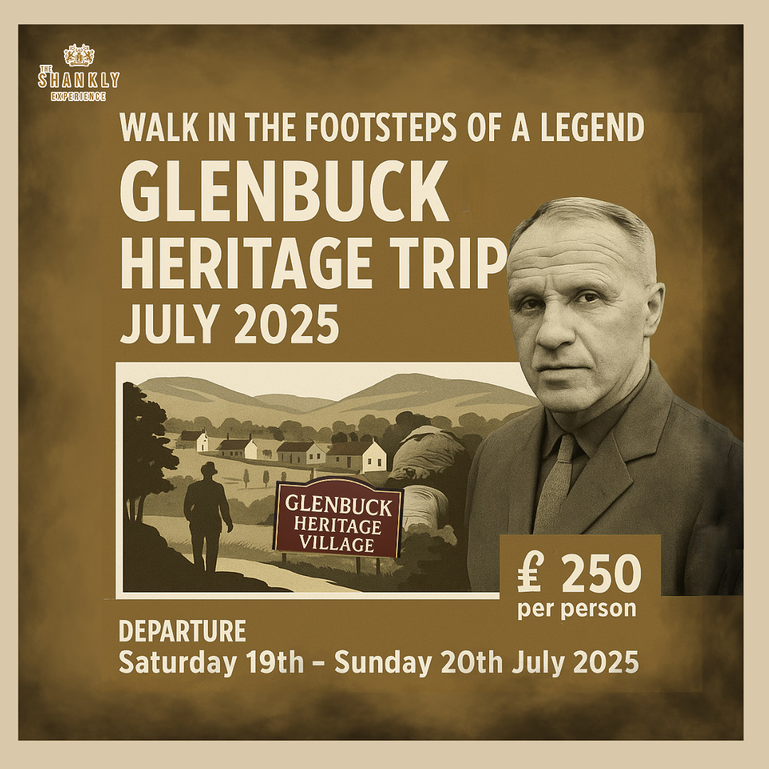Join us for an unforgettable journey to Glenbuck, Ayrshire the birthplace of the legendary Bill Shankly. 

📅 Dates: Saturday 19th – Sunday 20th July 2025
📍 Departure: Liverpool
💷 Price: £250 per person

🎟️ Limited spots available!
👉 Book Now theshanklyexperience.com/pages/glenbuck