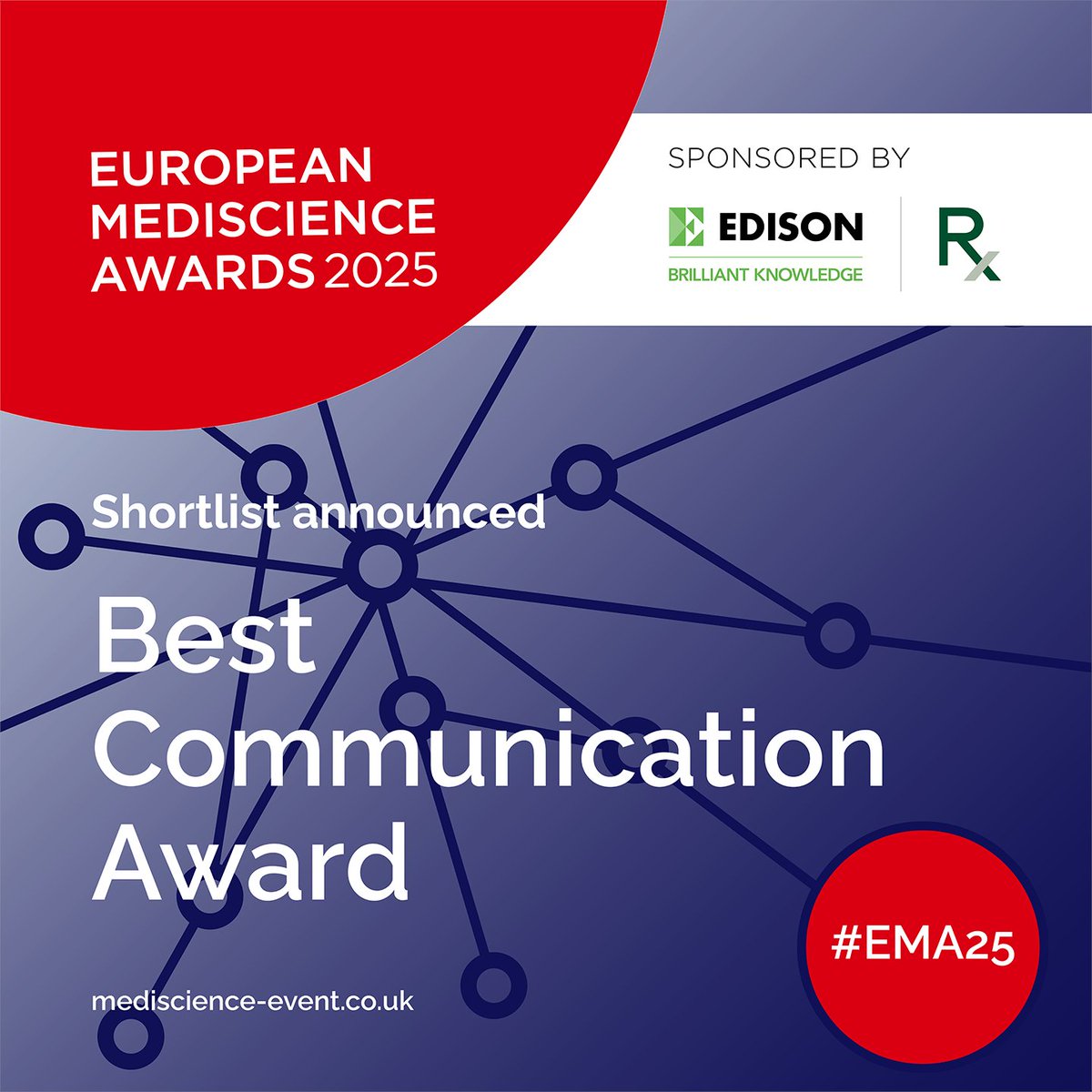 MediscienceAwards (@euromedevent) on Twitter photo Huge congratulations to those shortlisted for this year's Best Communication Award, sponsored by <a href="/ICRHealthcare/">ICR Healthcare</a> - they are <a href="/hikmapharma/">Hikma</a> <a href="/hVIVO_UK/">hVIVO</a> <a href="/OndineBio/">Ondine Biomedical</a> Oxford Biomedica <a href="/PharmingGroupNV/">Pharming Group NV</a> <a href="/VeronaPharma/">Verona Pharma</a> . An outstanding list of finalists - winner revealed on 12 June #EMA25 Huge congratulations to those shortlisted for this year's Best Communication Award, sponsored by <a href="/ICRHealthcare/">ICR Healthcare</a> - they are <a href="/hikmapharma/">Hikma</a> <a href="/hVIVO_UK/">hVIVO</a> <a href="/OndineBio/">Ondine Biomedical</a> Oxford Biomedica <a href="/PharmingGroupNV/">Pharming Group NV</a> <a href="/VeronaPharma/">Verona Pharma</a> . An outstanding list of finalists - winner revealed on 12 June #EMA25