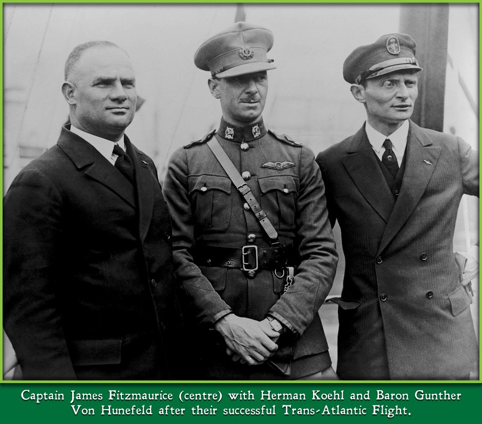 LimerickMuseum's tweet image. Today in 1928.. 

There was a Banquet held at Cruise&apos;s Hotel Limerick City for &quot;The Atlantic Flyers&quot;, Baron von Hünefeld, Captain Köhl and Major Fitzmaurice (the first to complete an east-to-west transatlantic flight) from the Citizens of Limerick. #Limerick #OTD #aviation