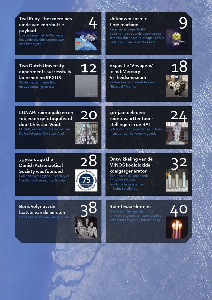 NVR leden opgelet; een nieuwe editie van ons magazine 'Ruimtevaart' komt uit! Binnenkort in jullie mailbox of brievenbus 🚀