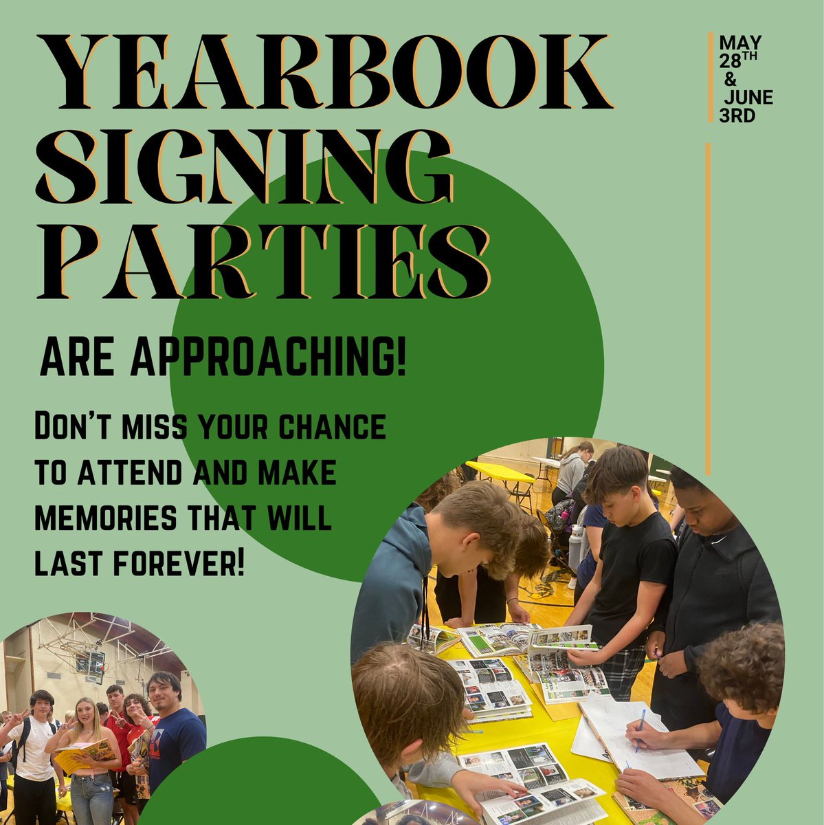 ATTENTION: Yearbook Distribution Day is TWO WEEKS away! 📚✨ Make sure to secure your GHS Spectrum yearbook as soon as possible! Remember, only students who purchase a yearbook will get access to the exclusive end-of-year signing parties!  🎉🖊️ #hustlinhawk #hawksflyhigh