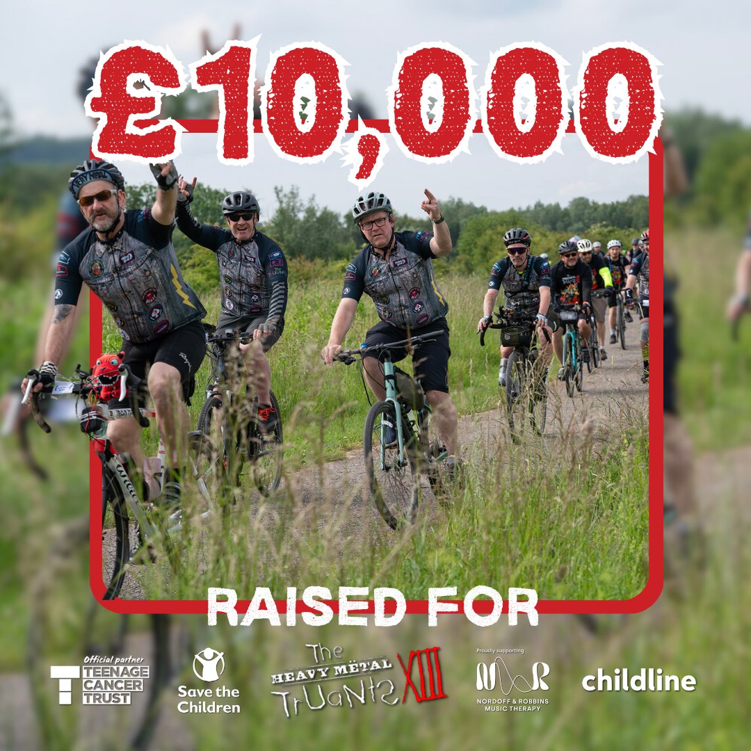 And that's the first £10,000 in the pot for #RideDaythe13th

Our virtual and physical riders are pushing the pedals and training hard for our 13th charity rides which kick off in less than a month!

Donate here to keep our riders going 👉 bit.ly/3SnYuIt