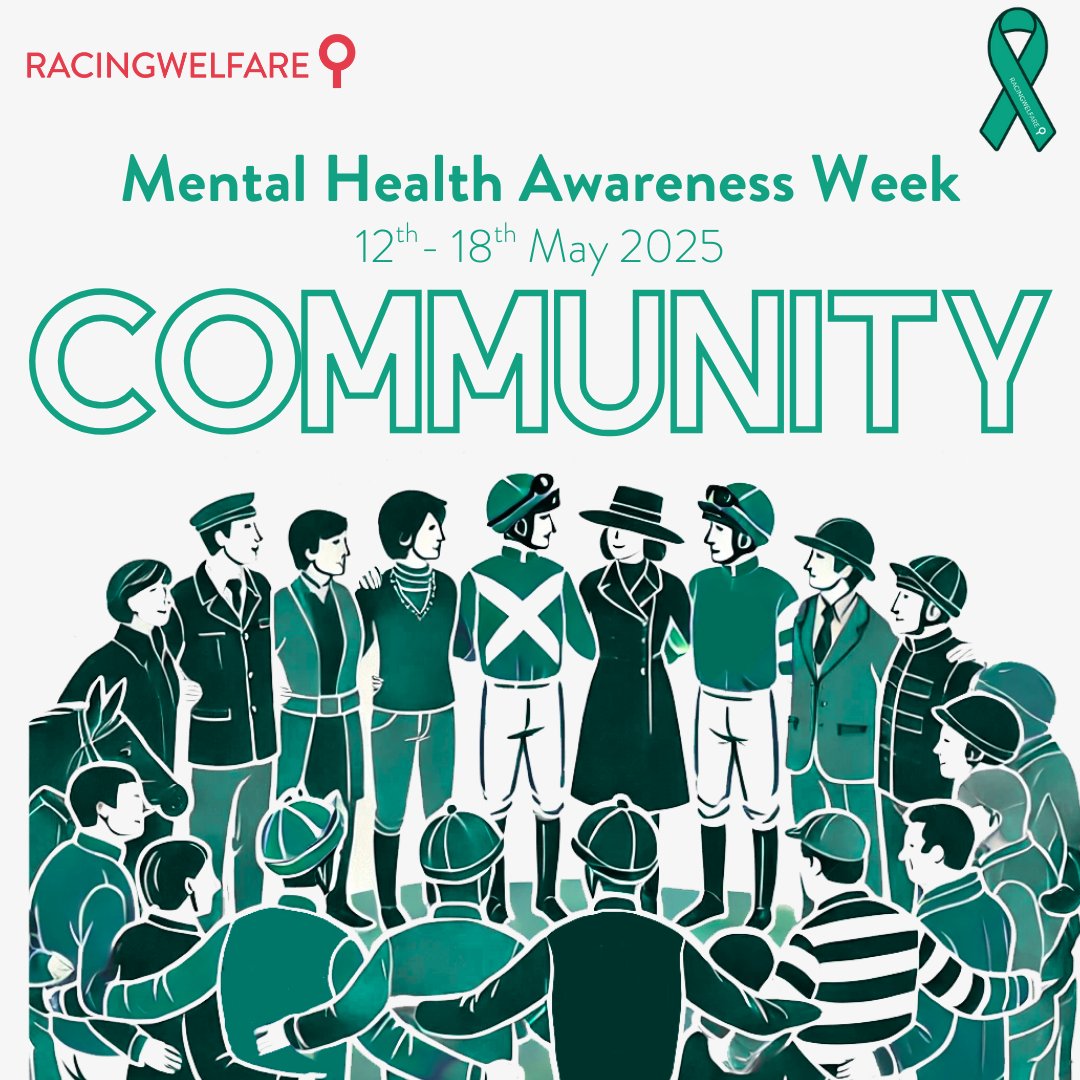 We’re proud to be supporting #MentalHealthAwarenessWeek 💚

We're highlighting the vital work of Racing Welfare, offering confidential, 24/7 mental health and wellbeing support to anyone working in or retired from the horse racing industry 👉 Call 0800 6300 443.