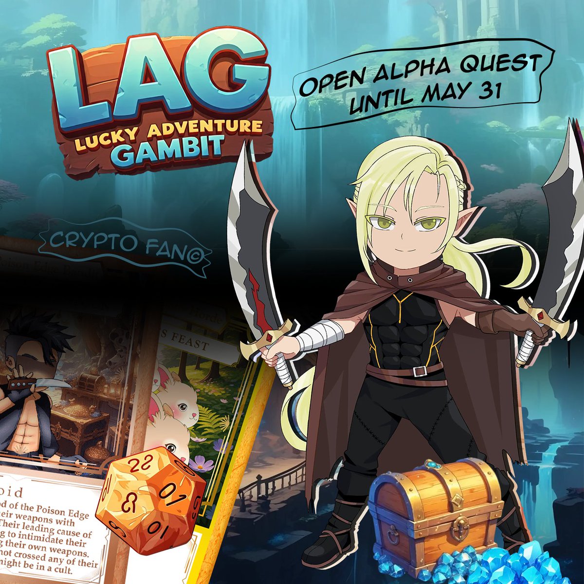 Somniacs, pay attention! 🚨

The Open Alpha Quest in the game LAG (Lucky Adventure Gambit) from the #Somnia ecosystem has been extended until May 31. Get ready for exciting adventures and rewards in the form of NFTs! 🎁

----------------------------------------------------
Game