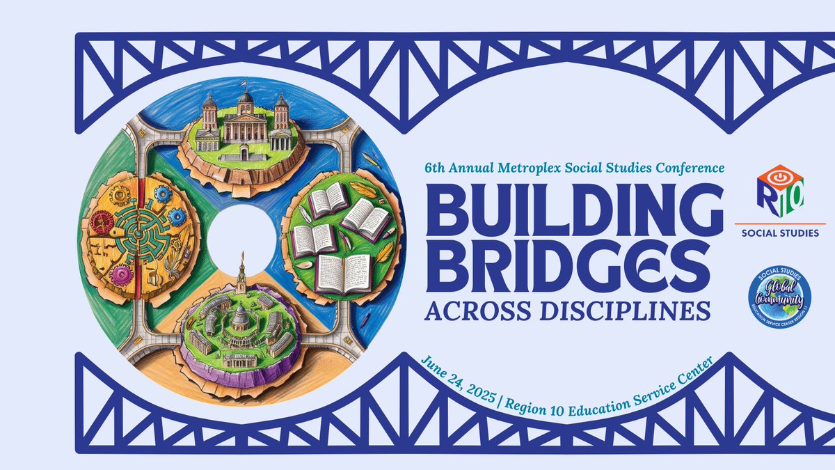 ESC11 Social Studies (@esc11ss) on Twitter photo Registration NOW OPEN for the #dfwsocstud
<a href="/Region10ESC/">Region 10 ESC</a> & <a href="/ESC11SS/">ESC11 Social Studies</a> conference #BuildingBridgesAcrossDisciplines June 24, 2025 featuring <a href="/madisonteacher/">Joe Schmidt</a> & <a href="/glennw98/">Glenn Wiebe 🇺🇦</a>
#SocialStudiesFIELDGuide plus @SSSuccess,
<a href="/studiesweekly/">Studies Weekly</a>, <a href="/exploros/">Exploros</a>, <a href="/Texas_LRE/">Texas LRE</a> & more! registration.esc11.net/catalog/sessio… Registration NOW OPEN for the #dfwsocstud
<a href="/Region10ESC/">Region 10 ESC</a> & <a href="/ESC11SS/">ESC11 Social Studies</a> conference #BuildingBridgesAcrossDisciplines June 24, 2025 featuring <a href="/madisonteacher/">Joe Schmidt</a> & <a href="/glennw98/">Glenn Wiebe 🇺🇦</a>
#SocialStudiesFIELDGuide plus @SSSuccess,
<a href="/studiesweekly/">Studies Weekly</a>, <a href="/exploros/">Exploros</a>, <a href="/Texas_LRE/">Texas LRE</a> & more! registration.esc11.net/catalog/sessio…