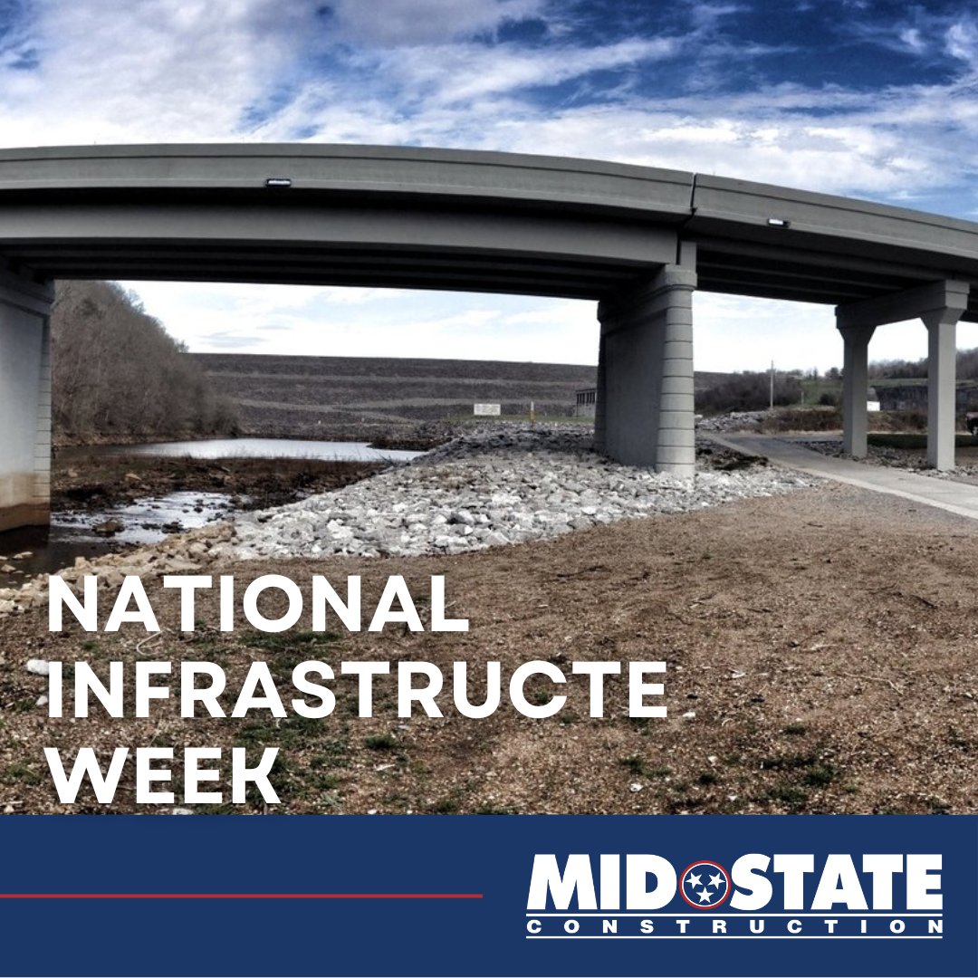 midstate_const's tweet image. Infrastructure is more than roads and bridges, it's the backbone of daily life.
This #InfrastructureWeek, we're proud to spotlight the essential projects our crews are building across Tennessee.

#MidStateConstruction #BuiltToLast