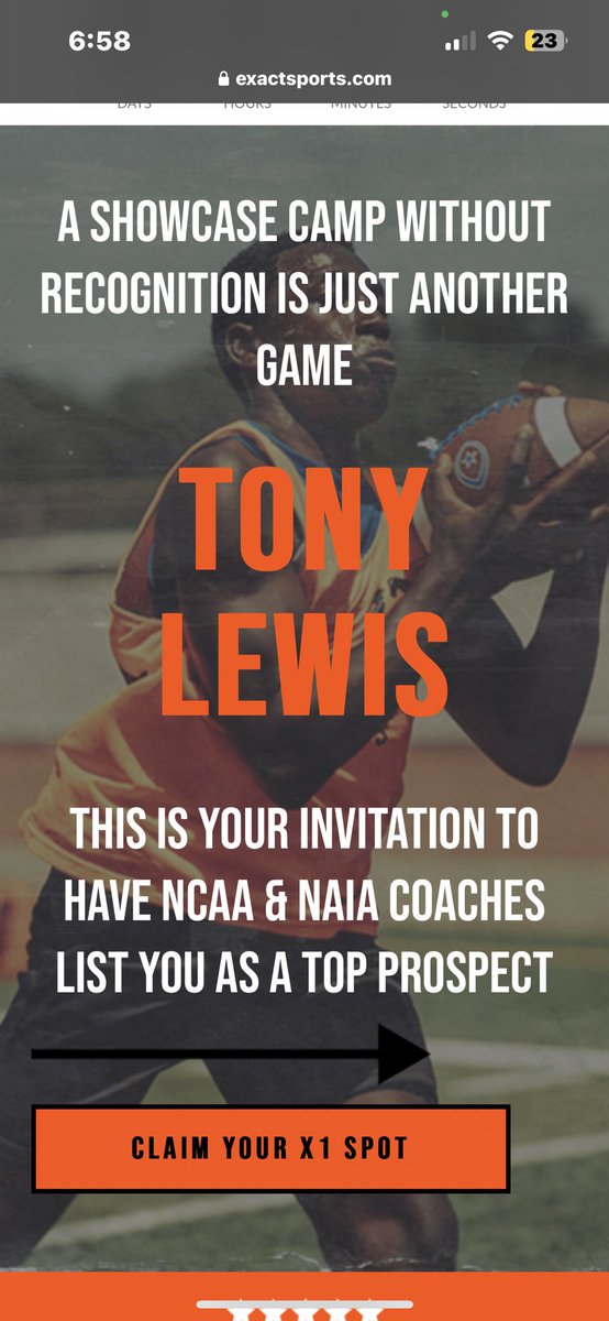 I am thankful to receive a invite to the X1 sports camp 🤞🏾🙏🏾