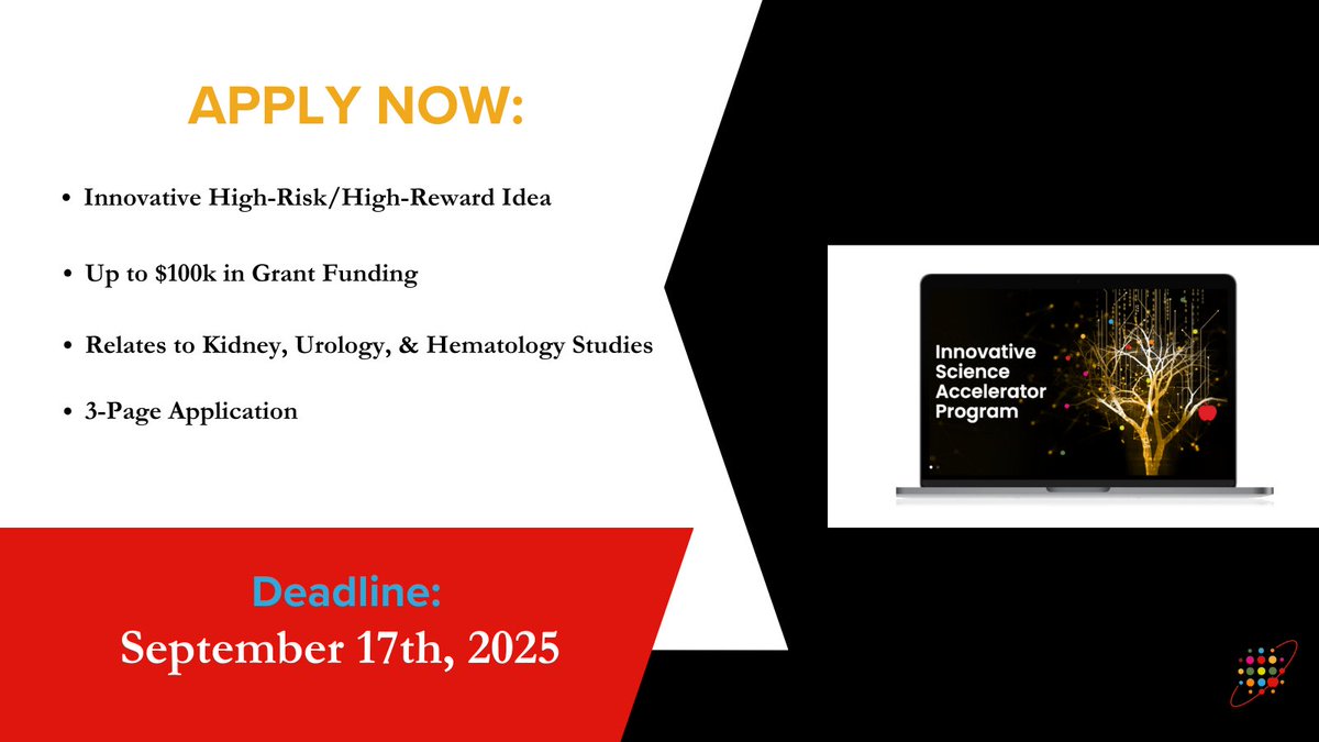 Calling all early-stage scientists and researchers in kidney, urology, and hematology!
The ISAC Award is your chance to lead innovative research with impact.

Deadline to apply: September 17th, 2025
🔗 isac-kuh.org

#ISACAward #KUHScience #ResearchOpportunity