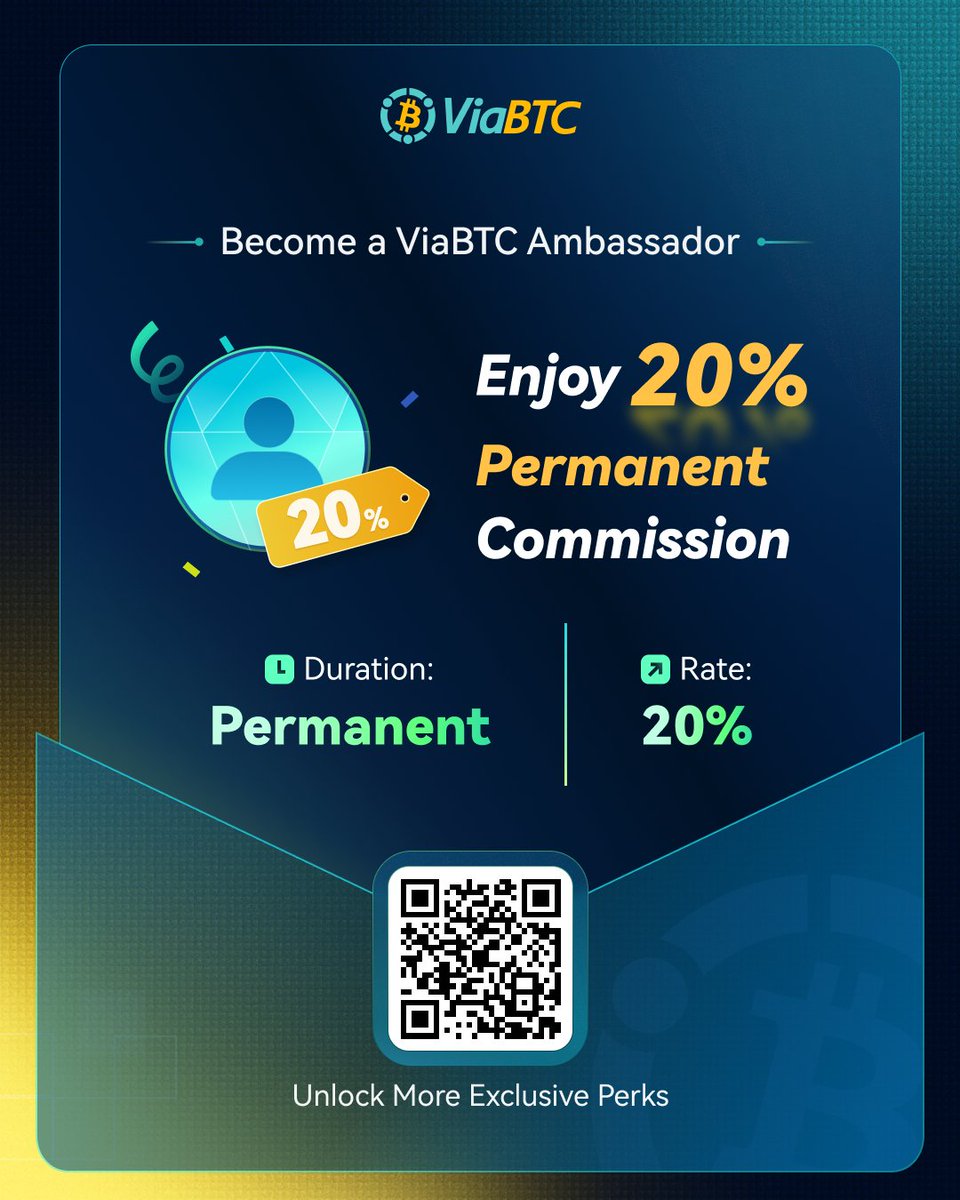 🌟 Become a ViaBTC Ambassador! 🌟 Invite friends and earn a 20% permanent  commission on their mining fees. Share your passion, grow our community,  and stack rewards for life! 🔗 Sign up