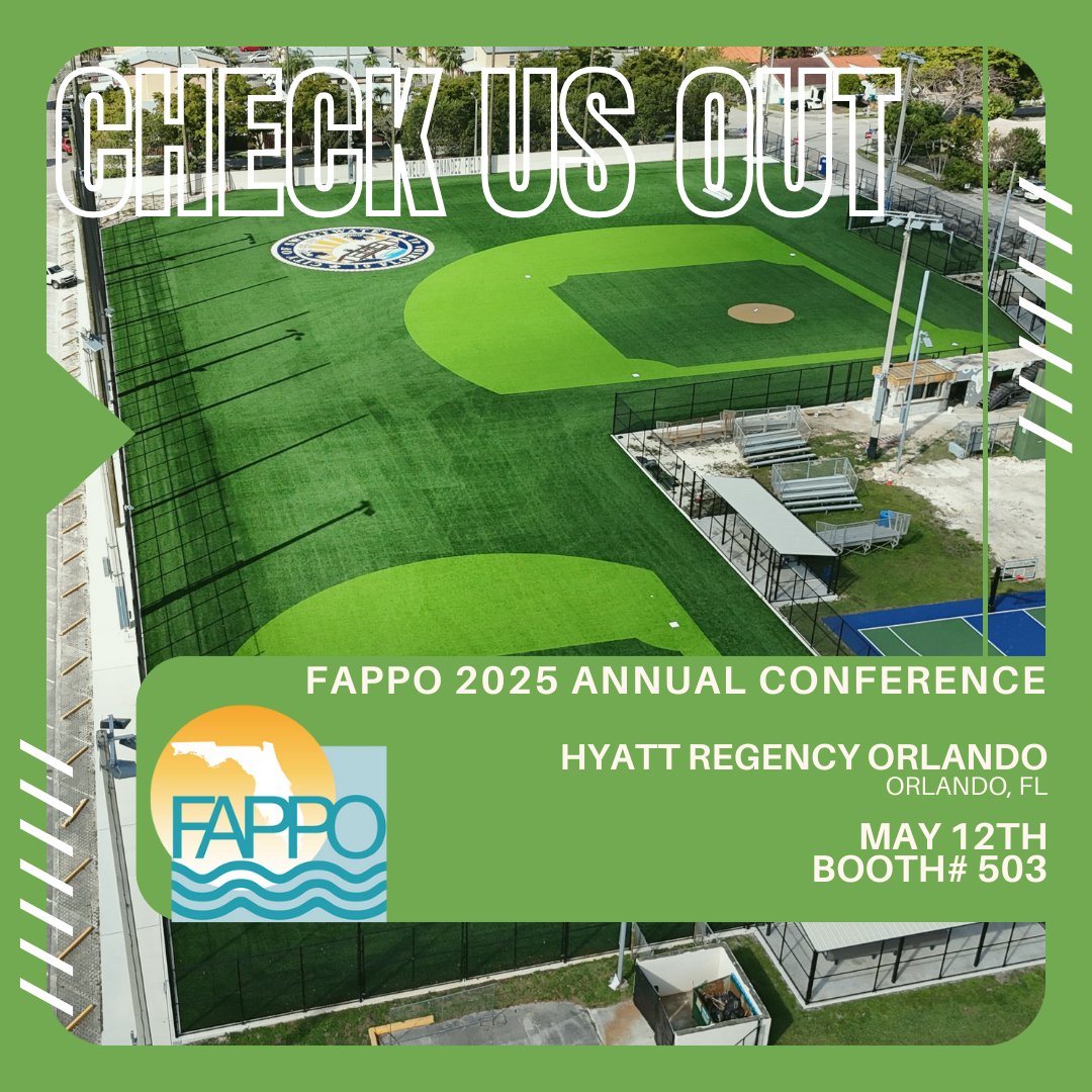 Attending the FAPPO 2025 Annual Conference at the Hyatt Regency Orlando? Be sure to come by our booth (#503) to learn how we’re “Building Champions From The Ground Up”. 🏟️

#sportsconstruction #FL #FAPPO #SyntheticTurf  #BuiltByLandTek