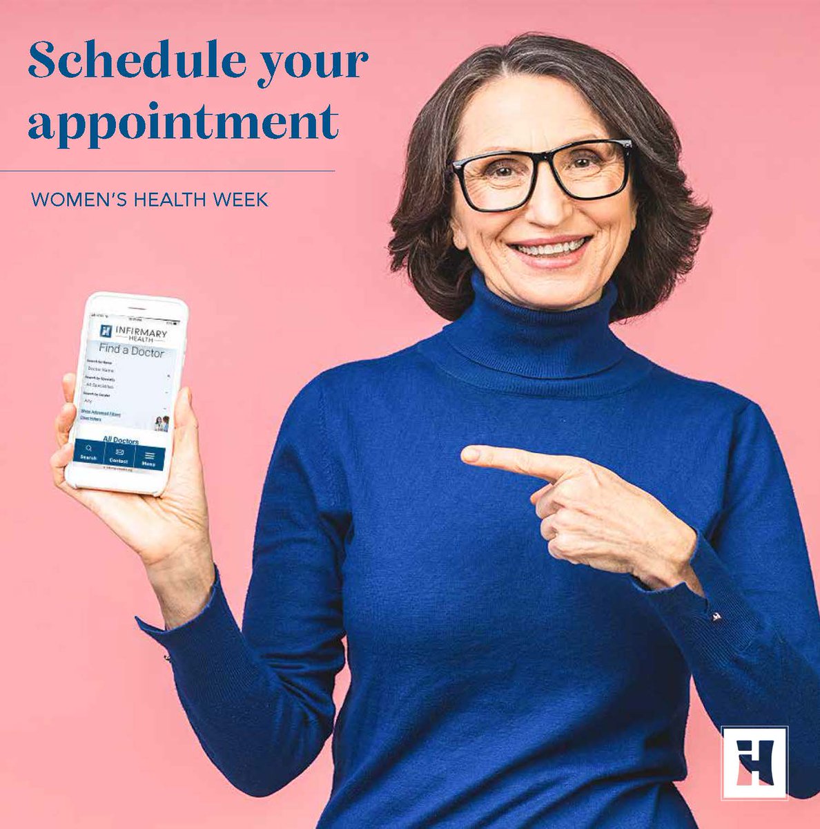 📅 Monday, May 12 marks National Women’s Checkup Day — a perfect reminder to invest in your health! 💖

Schedule your appointments today! Find a physician near you by visiting infirmaryhealth.org/doctors/

#WomensCheckupDay #WomensHealth #PreventiveCare #InvestInYou