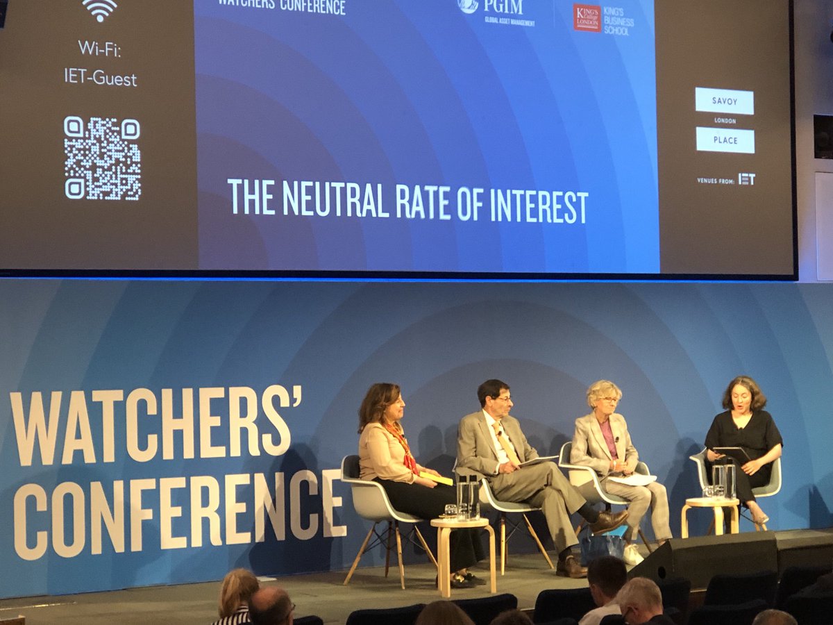 Money Macro and Finance Society (@mmf_research) on Twitter photo The afternoon at the #BoEWatchers conference at @KingsCollege BS just commencing with a panel on "The neutral rate of interest". Panellists: Silvia Ardagna (Barclays), Catherine Mann (<a href="/bankofengland/">Bank of England</a>), Maurice Obstfeld (PIIE). Chair: Soumaya Keynes (<a href="/FT/">Financial Times</a>). The afternoon at the #BoEWatchers conference at @KingsCollege BS just commencing with a panel on "The neutral rate of interest". Panellists: Silvia Ardagna (Barclays), Catherine Mann (<a href="/bankofengland/">Bank of England</a>), Maurice Obstfeld (PIIE). Chair: Soumaya Keynes (<a href="/FT/">Financial Times</a>).