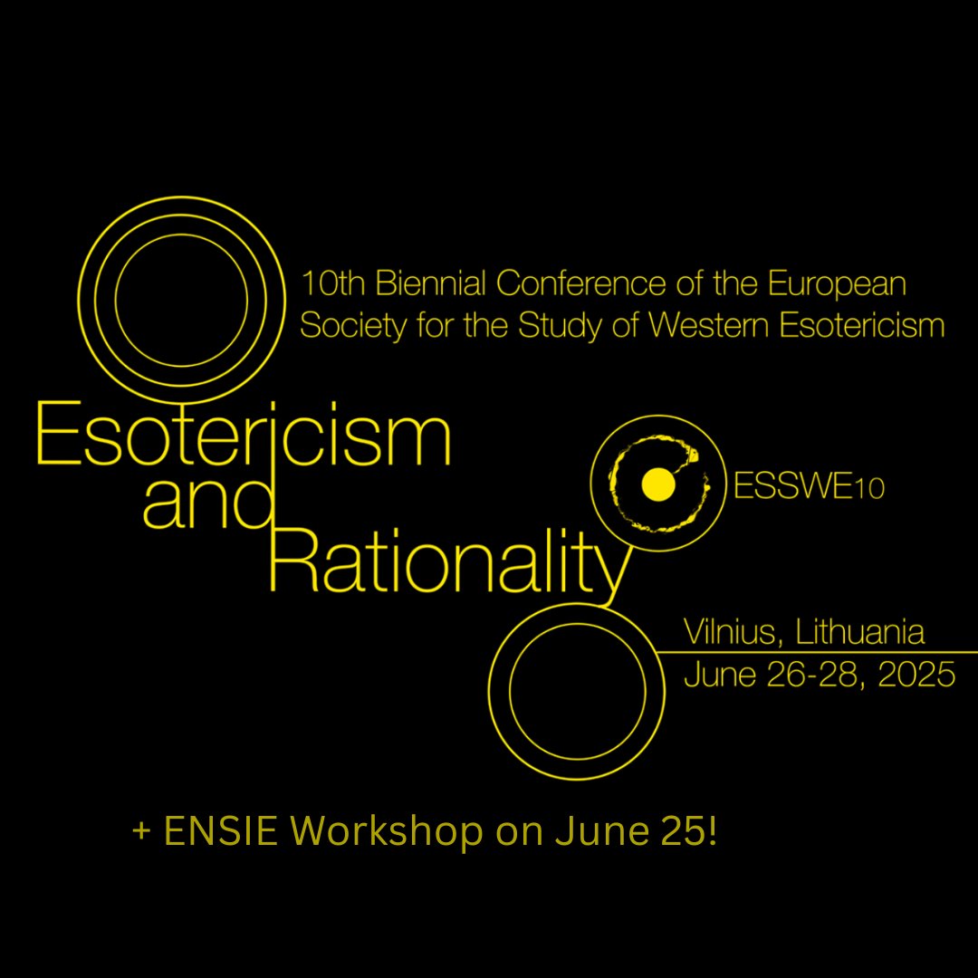 ***Conference***
At six weeks to go, its time to advertise this year’s conference of ESSWE, taking place in Vilnius, Lithuania!
The day before the conference will also see this year’s ENSIE workshop, 
Find all information at ensie.site/conferences.ht… and esswe10.lt!