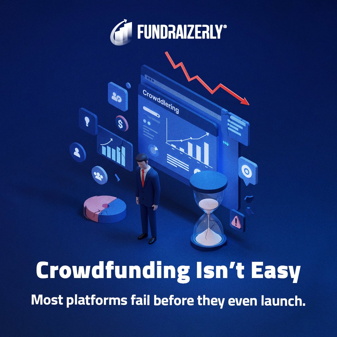 fundraizerly's tweet image. 90% of new crowdfunding platforms fail.
The reasons? 🚫 Compliance gaps. 🚫 Poor UX. 🚫 Weak tech.
✅ Fundraizerly fixes all of that — in one platform.
Launch smarter. Scale faster.

#Crowdfunding #FundraisingTech #FintechPlatform #StartupFunding #Fundraizerly