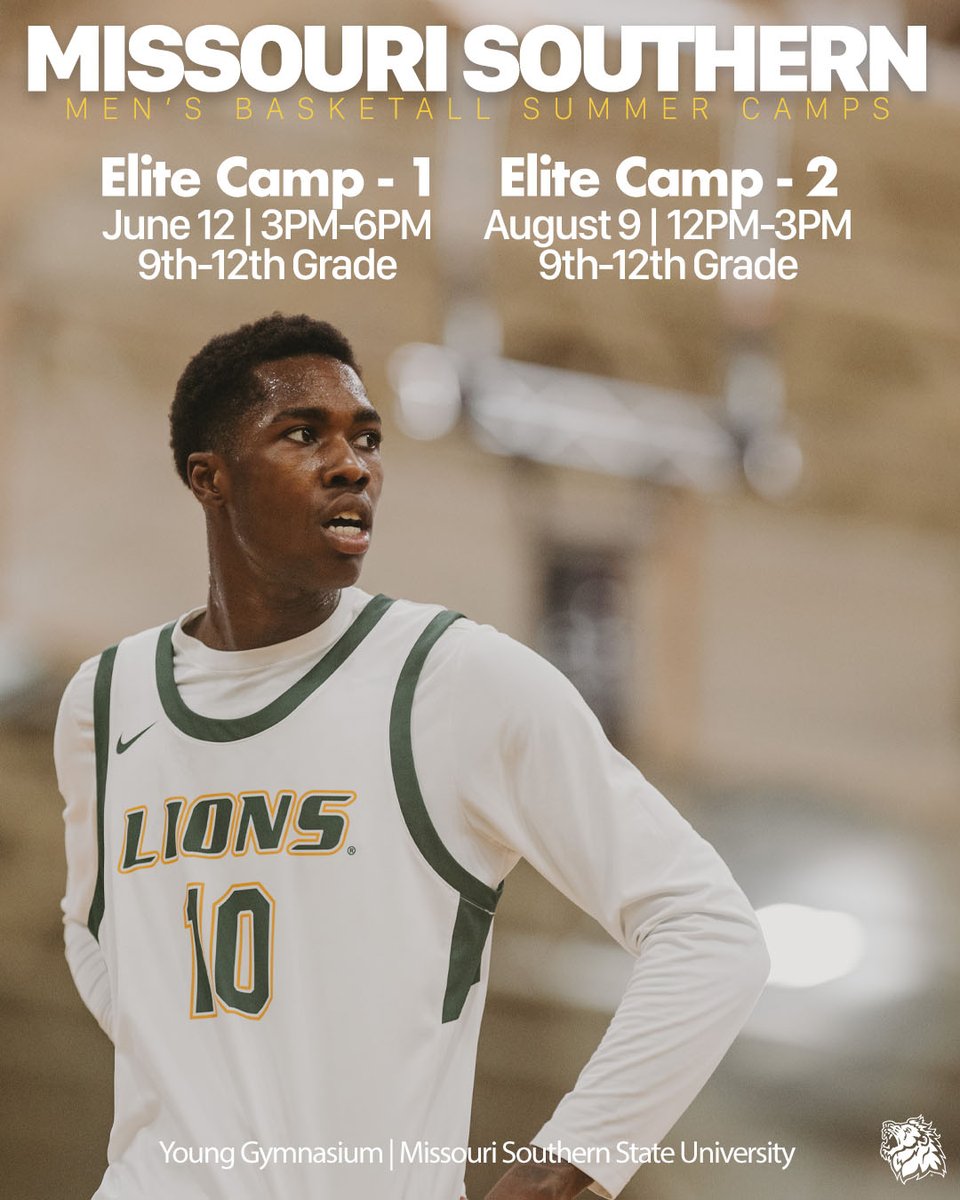 2025 Elite Camp 1 &amp; 2 🦁

June 12 | 3PM-6PM • August 9 | 12PM-3PM
9th-12th Grade

Register today! 🔗 loom.ly/L41hWPo