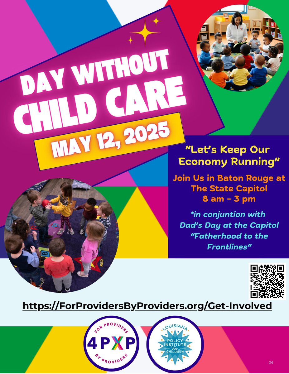 PolicyInstLA's tweet photo. 📣 Join us for Dad’s Day at the Capitol and a Day Without Child Care today in Baton Rouge! 💪👨👧
#InvestInKids #LAEarlyEd https://t.co/0vw23EYwtN