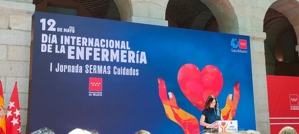Enfermería <a href="/UAM_Madrid/">UAM Autónoma Madrid</a> participando en la I Jornada SERMAS Cuidados; Enhorabuena a las enfermeras premiadas por los magníficos trabajos, un privilegio celebrar así el #diainternacionalenfermería <a href="/UAM_Medicina/">Medicina UAM</a> <a href="/ComunidadMadrid/">Comunidad de Madrid</a> <a href="/IdiazAyuso/">Isabel Díaz Ayuso</a>
