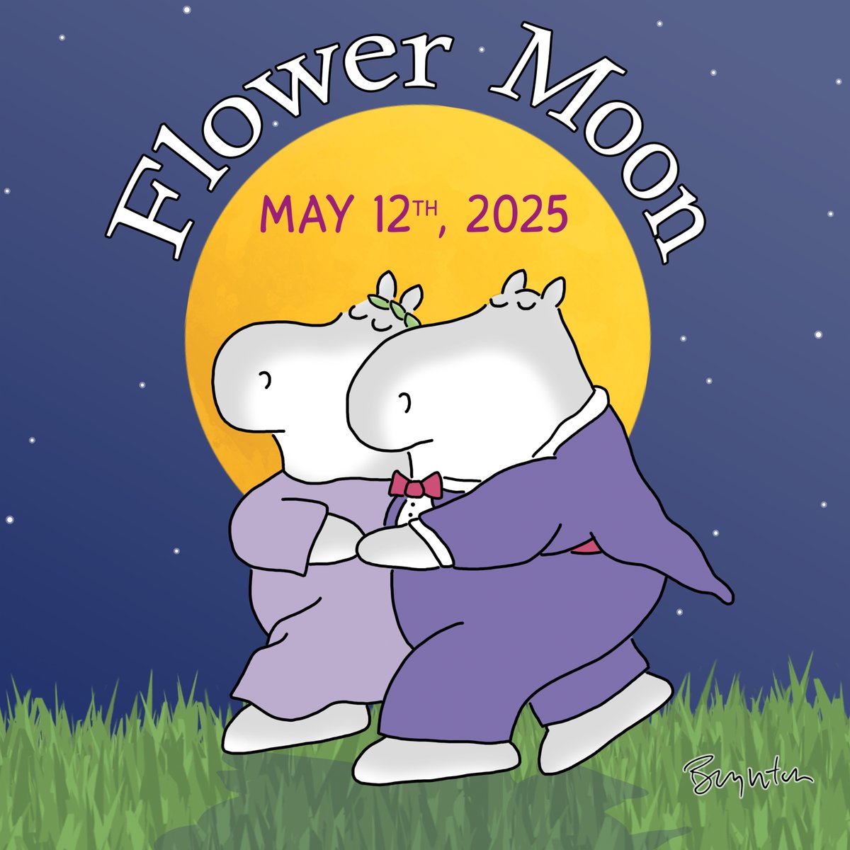It's a marvelous night for a moon dance… #FlowerMoon