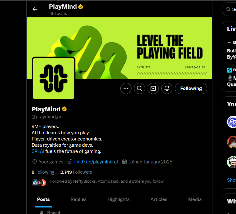 Prosferka's tweet photo. @Zzullerr @playmind_ai LFG https://t.co/I33QswoRT9