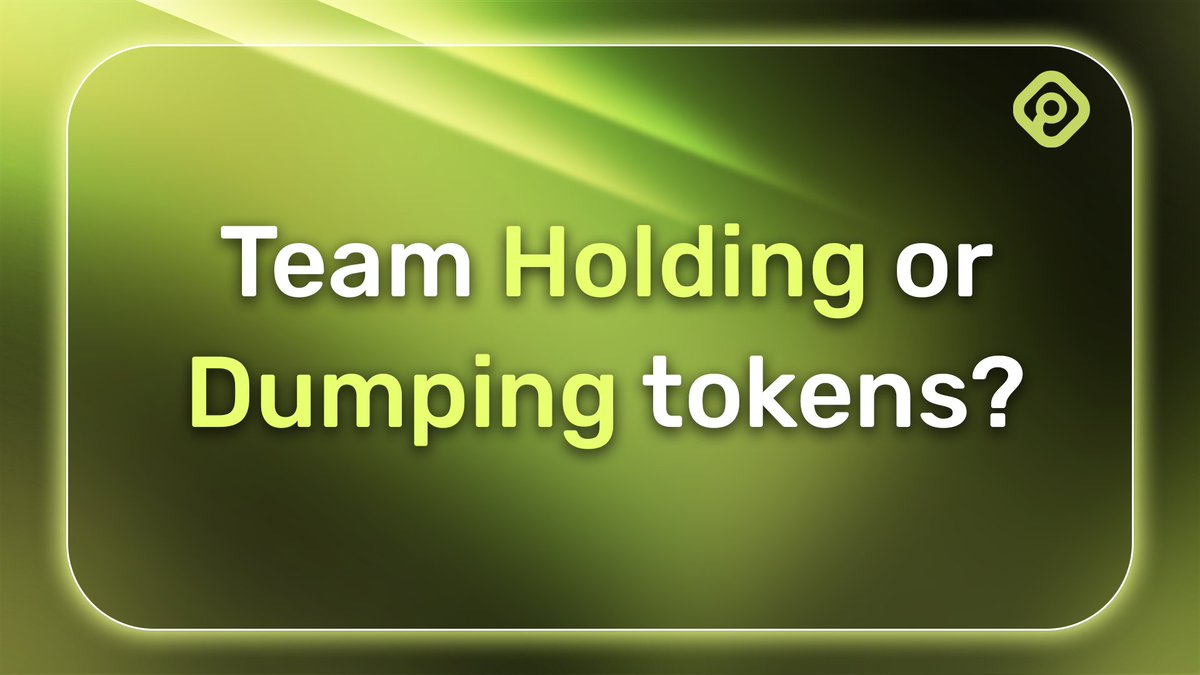 Has it ever happened to you that you aped into a project and the team used you as exit liquidity?

Introducing the First Buyers Tool: Instantly check if team wallets are holding or dumping their tokens on you.

Here's how to use the tool | Read more ⬇