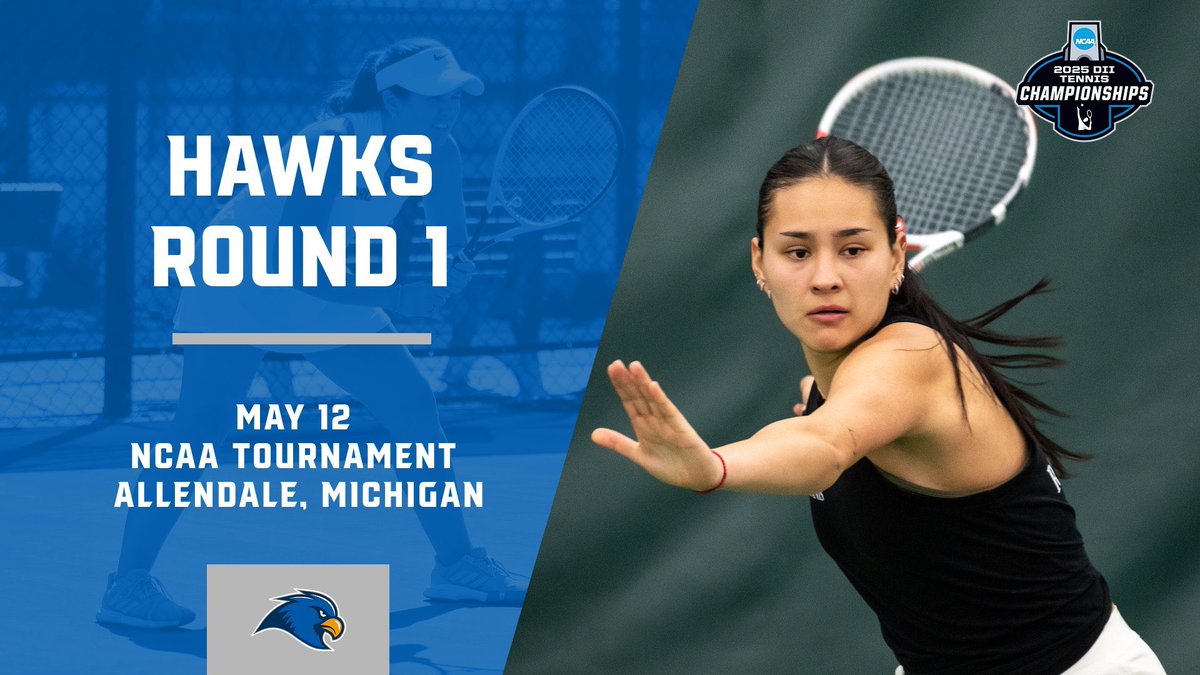 IT’S MATCH DAY👏🏼⁣
⁣
Rockhurst Women’s Tennis returns to the NCAA Tournament for the first time since 2012, facing the University of Findlay today at 3 p.m. ET in the Midwest Regional.⁣
⁣
#GoHawks