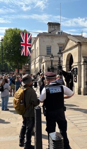 Specially trained officers from #ProjectServator were  by Horse Guards Parade today.  We use a range of assets including plain clothes officers and CCTV during our deployments.  If you are coming to see the UN Peacekeepers Day event, you may well see us. #PeaceKeepersDay