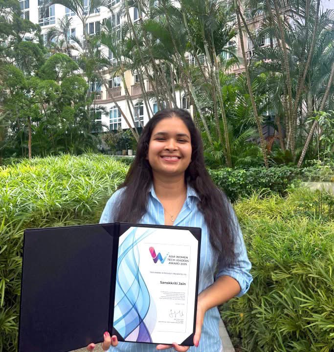 NTUsg's tweet image. #Tech trailblazers: Congrats to the #NTUsg #technologists who have been honoured in the Top 10 Asia Young Women Rising Tech Stars 2025 list in recognition of their stellar contributions to shaping the future of #technology and society.

They are:
👩‍💻NTU student Sanskkriti Jain,