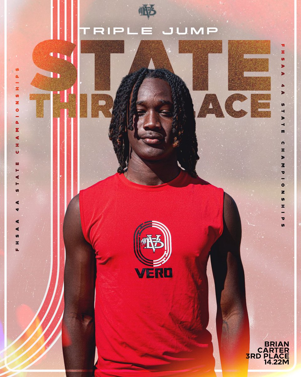 Big congrats to our multi-sport Seniors Parker Banzhaf and Brian Carter for their amazing performances at the <a href="/FHSAA/">FHSAA</a> State Track Meet this weekend in Jacksonville. #tribe
🥈Parker placed 2nd in the 1600m (4:15) &amp; medaled 7th 3200m 
🥉Brian placed 3rd in the triple jump (14.22m)