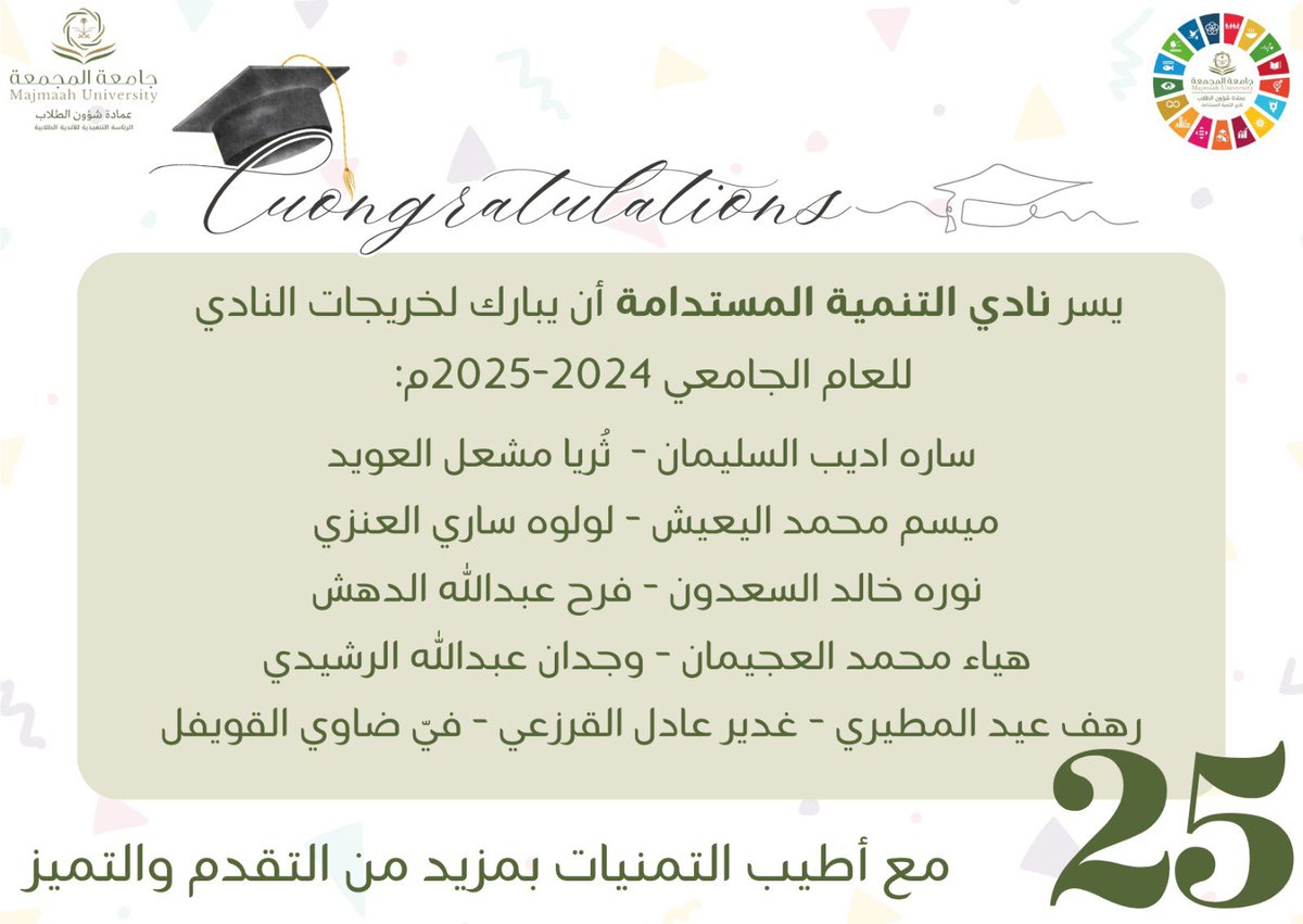 #الدفعة_السادسة_عشر
#نادي_التنمية_المستدامة