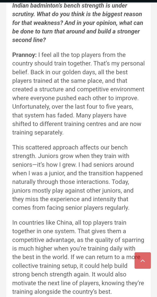 Even HSP knows that we're not going to do anything with the academy systems. Players will just come from here and there. We can never become a powerhouse — all powerhouse nations have centralized systems where all players train together.