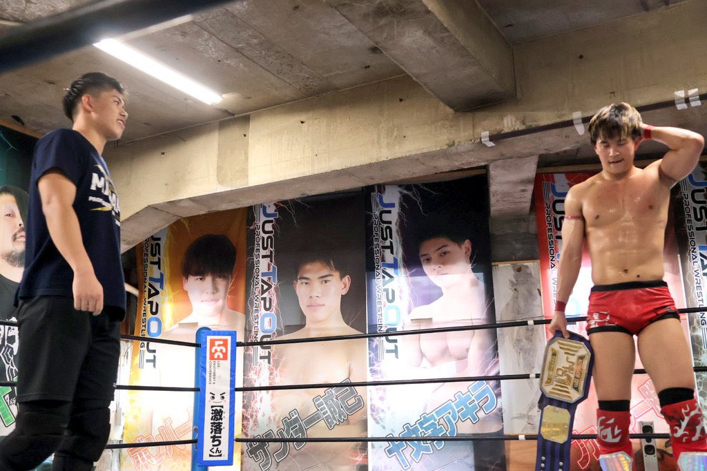サンダー誠己からKING of JTOの挑戦表明があったが断った。

なぜなら無差別を取って挑戦すると言ってたから。

そしてその無差別は奪取できてない。

いろいろまだ早いんとちゃうか？

でも近々 #JTOトーナメント2025 覇者の実力をまた感じさせてもらうよ。

それで挑戦できるか決めるわ。

#pw_jto