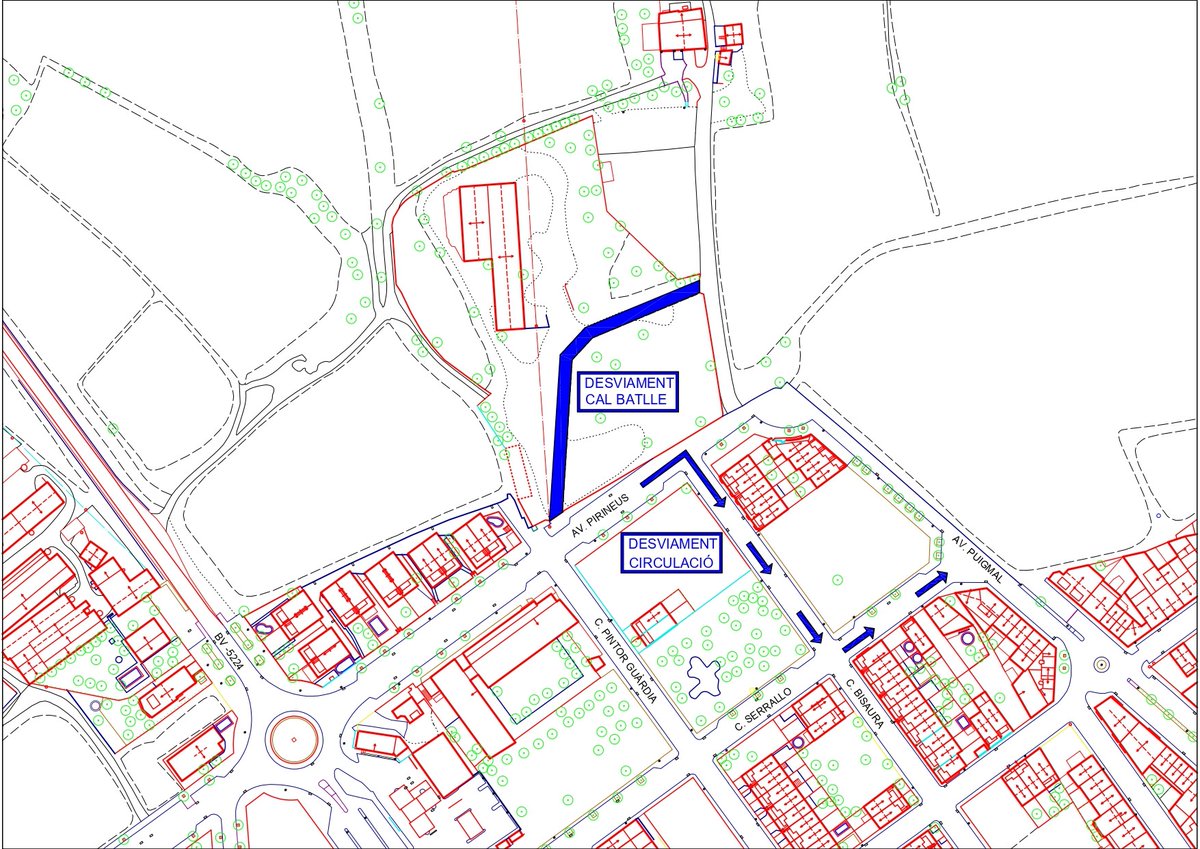 ⚠️ #incidències A partir d'aquesta setmana i fins a la finalització de les obres d'urbanització de la Ronda Nord es desviarà el trànsit de la part alta de l'avinguda Puigmal.
📅 de 12 de maig a finals de juny
Disculpeu les molèsties