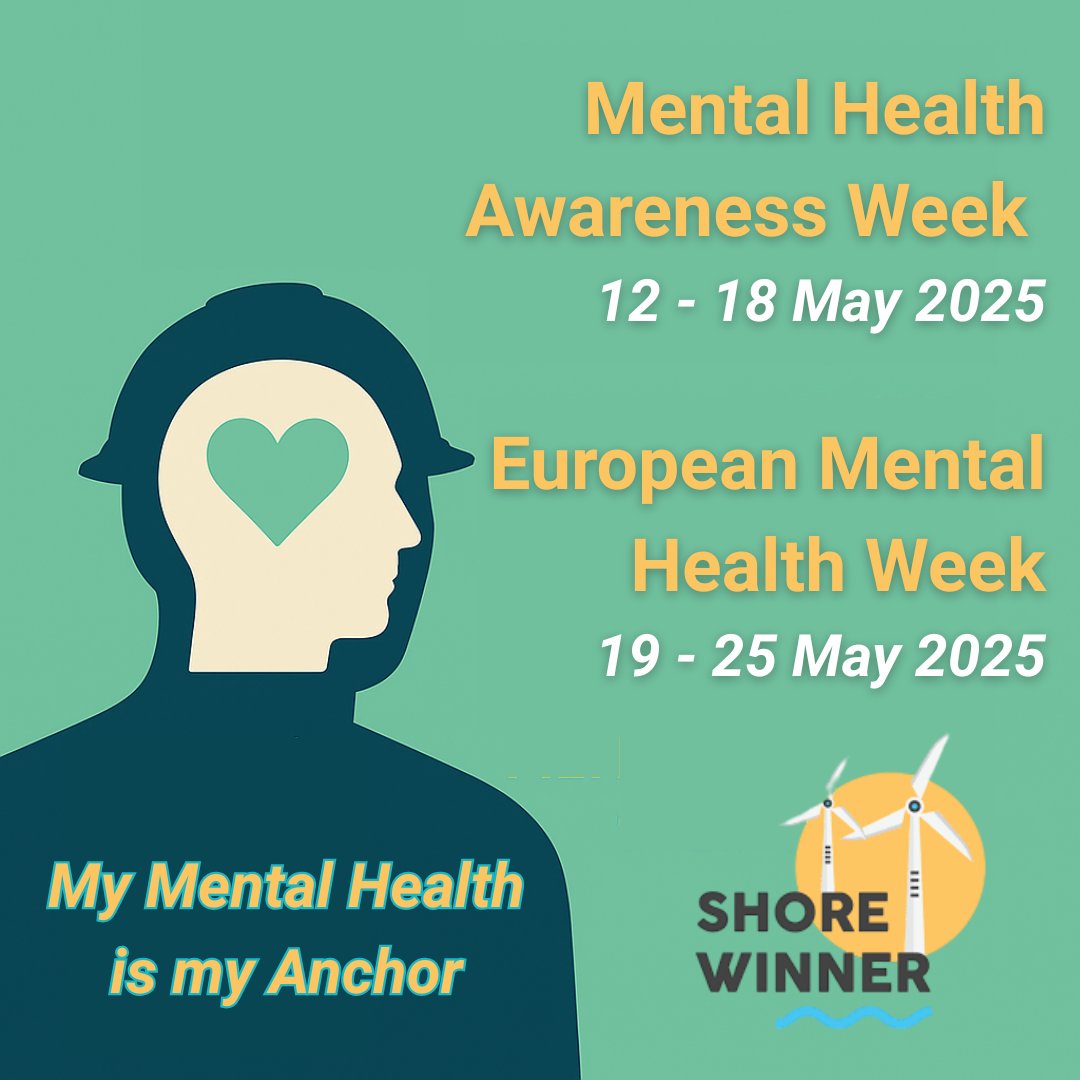 ⚓ My Mental Health is My Anchor 🌊
Offshore work is tough, isolating, high-pressure, demanding. It’s time for change: Prioritise emotional well-being, Lead with empathy! 1 in 3 face mental health struggles yearly — offshore workers are even more at risk. shorewinner.eu/mental-health-…