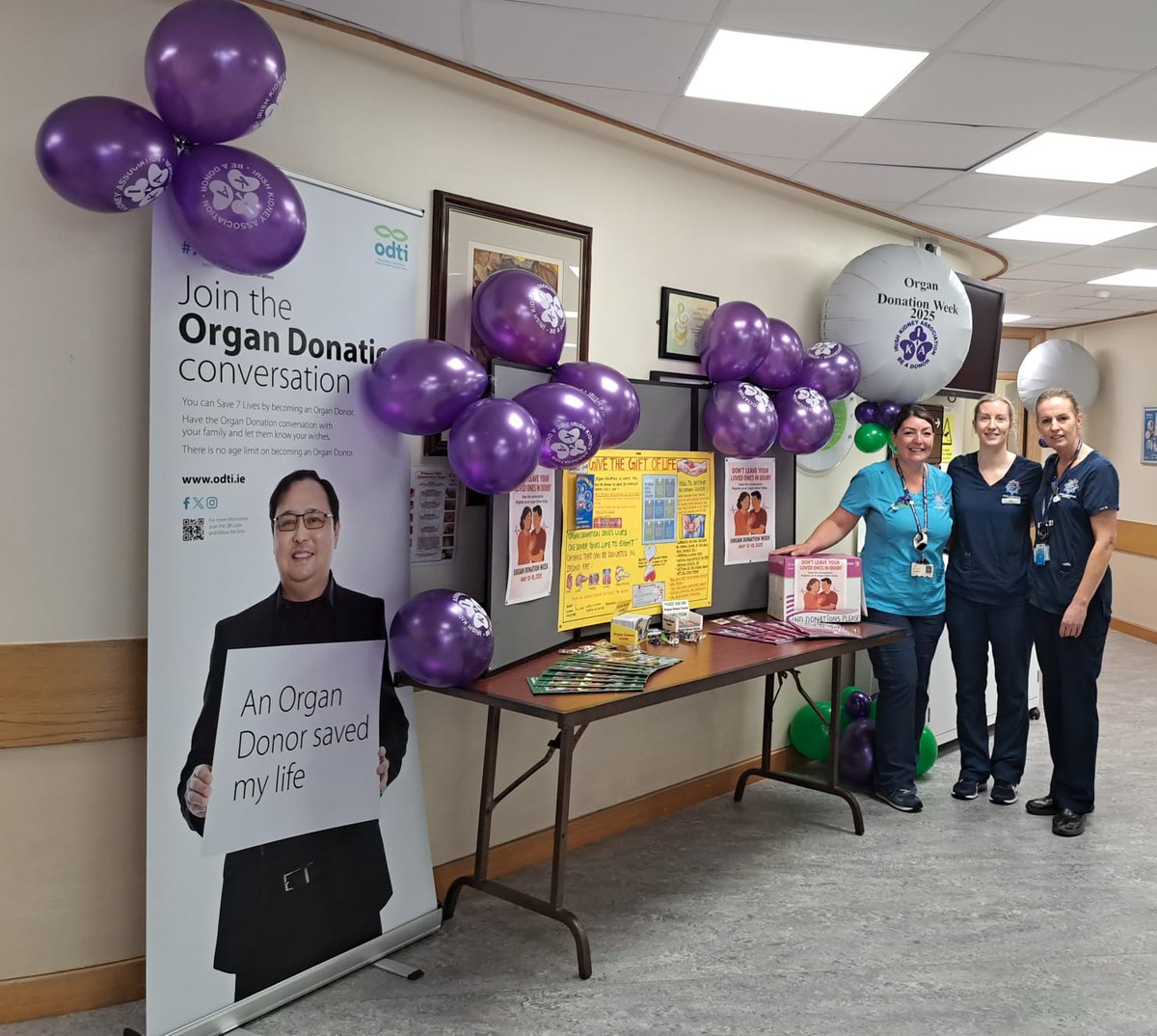 ODNM-Organ Donation Nurse Manager (@odnmteam) on Twitter photo Kicking off organ donation awareness week is the fantastic team of Cavan ICU. Racheal, Amy, and Marie at the stand in the foyer today, providing information on the organ donation process for staff and public.<a href="/CavanMonaghanH1/">Cavan & Monaghan Hospital</a> <a href="/khealy1410/">Khealy1410</a> <a href="/IrishKidneyAs/">Irish Kidney Association</a> #leavenodoubt Kicking off organ donation awareness week is the fantastic team of Cavan ICU. Racheal, Amy, and Marie at the stand in the foyer today, providing information on the organ donation process for staff and public.<a href="/CavanMonaghanH1/">Cavan & Monaghan Hospital</a> <a href="/khealy1410/">Khealy1410</a> <a href="/IrishKidneyAs/">Irish Kidney Association</a> #leavenodoubt
