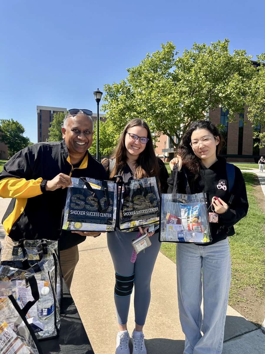 Finals week is here — you've got this! 💪✨ We hope our survival kits from last week are helping you power through. Good luck, study smart, and don’t forget to take care of yourself!
#wichitastatecas #ShockersUp