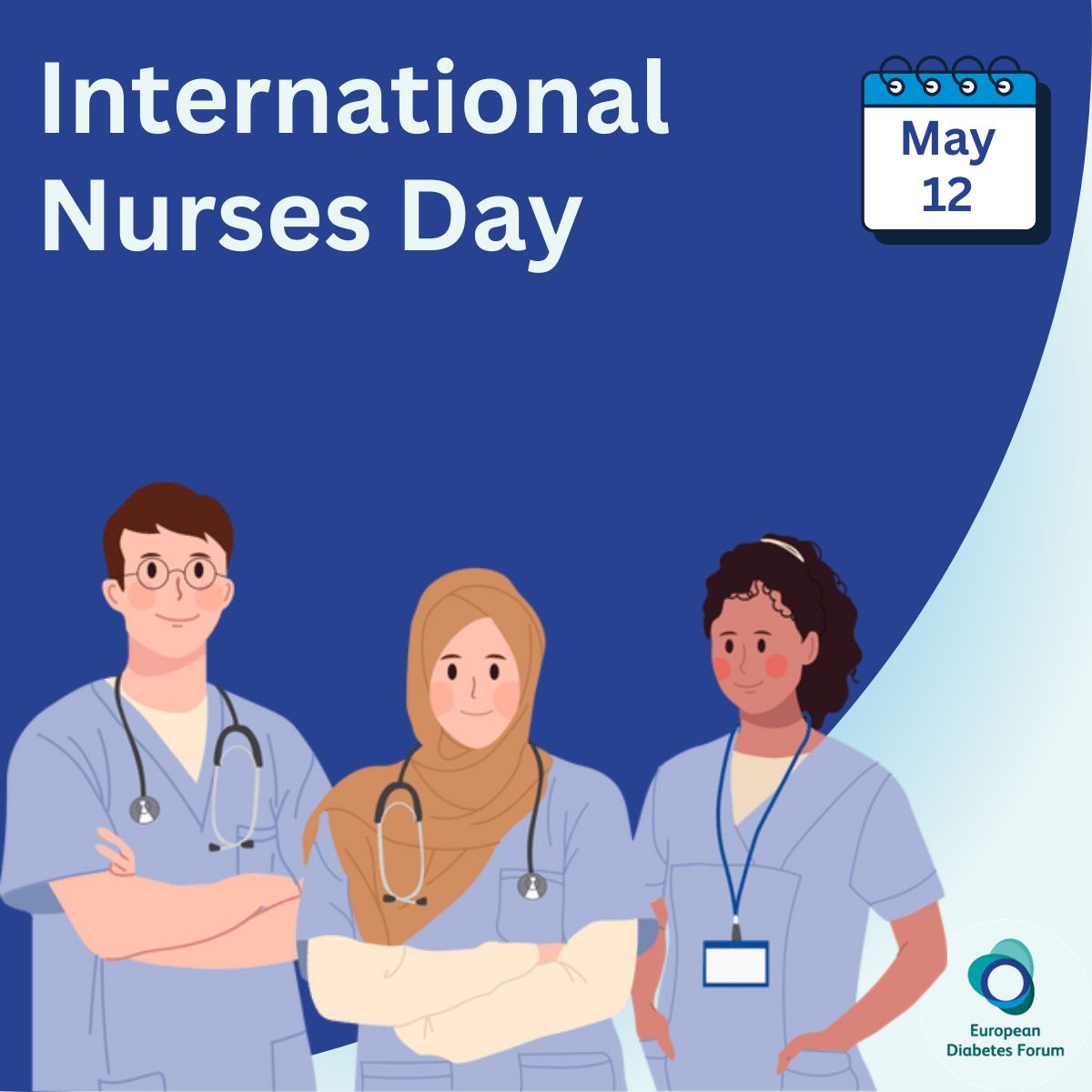 ⚕️ Today we are celebrating the #InternationalNursesDay.

🩸 #Nurses play a vital role in #diabetes care and treatment. They provide invaluable support and education to people living with diabetes from the very first moment of their diagnosis.

💉 As EUDF, we are proud to