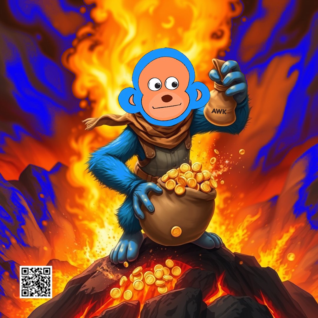 🔥 One monkey to burn them all…
🐒💍 In the jungle’s deepest volcano, $AWK supply gets sacrificed to strengthen the tribe.

While others chase pumps,
we control supply like true meme lords.

The burn lives on.
#AWK #OneMemeToRuleThemAll #BaseChain #TokenBurn #Tapgame